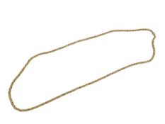 18ct yellow and white gold rope twist necklace, 90cm long