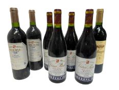 Seven bottles, including: Imperial Reserva Rioja 1999 (2), Vina Real Gran Reserva Rioja Cosecha 1996