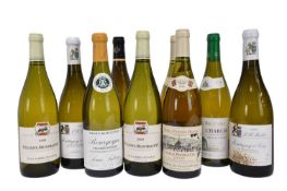Nine bottles, to include: Daniel-Etienne Defaix Chablis Premier Cru 2000 (2), Louis Carillon Puligny