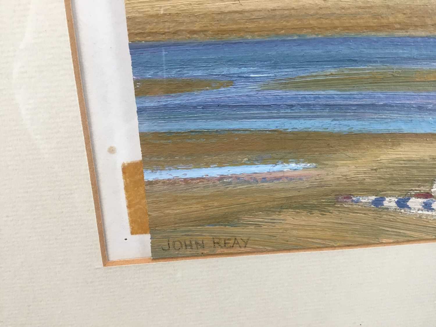 John Reay (1947-2011), oil on board, beach scene - Image 3 of 4