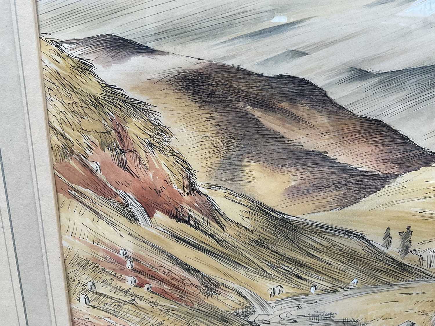 Mildred E Eldridge (1909-1991) watercolour - Valley scene - Image 13 of 16