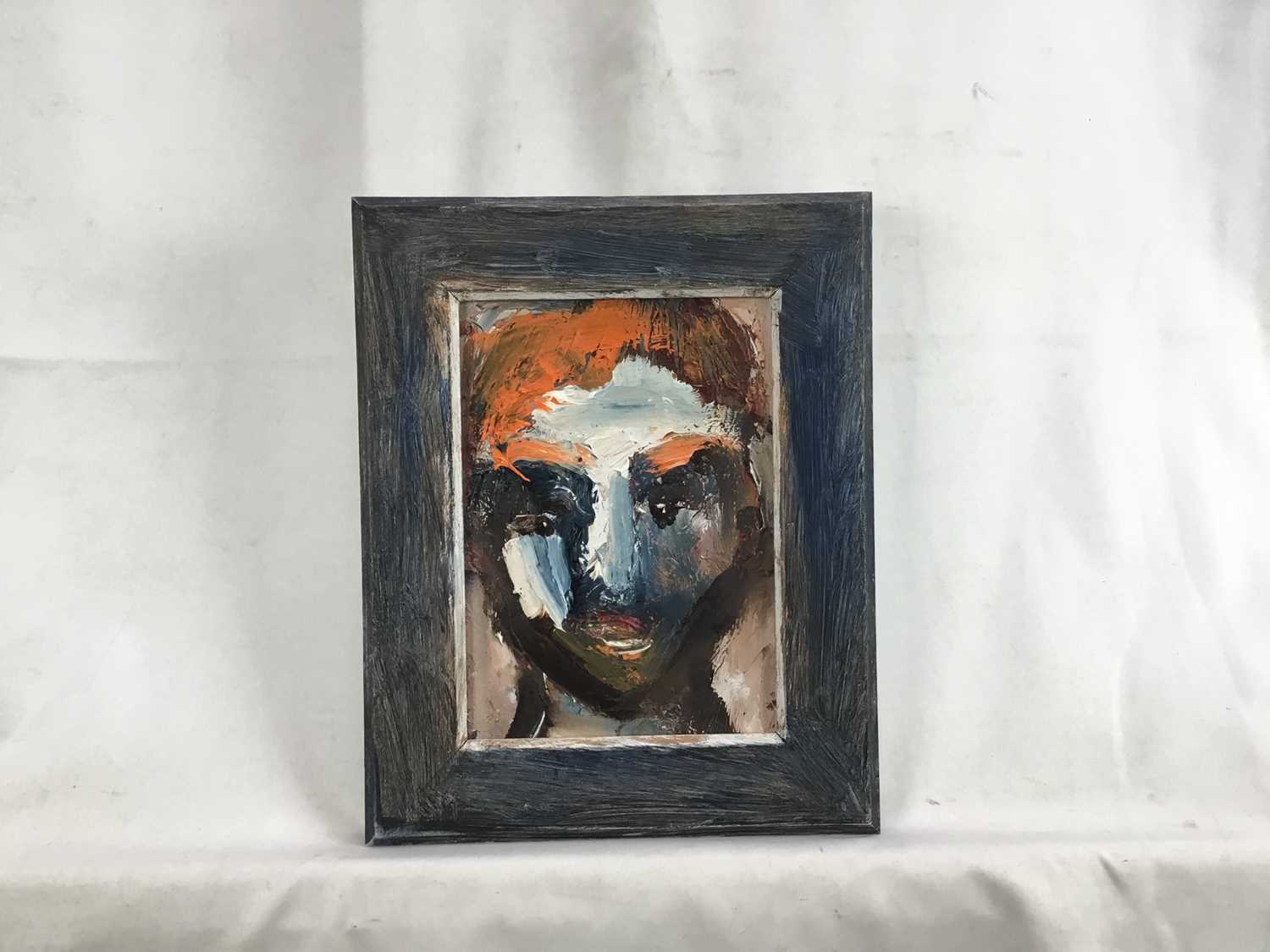 Peter McCarthy (contemporary) oil on board, Portrait head - Image 2 of 3