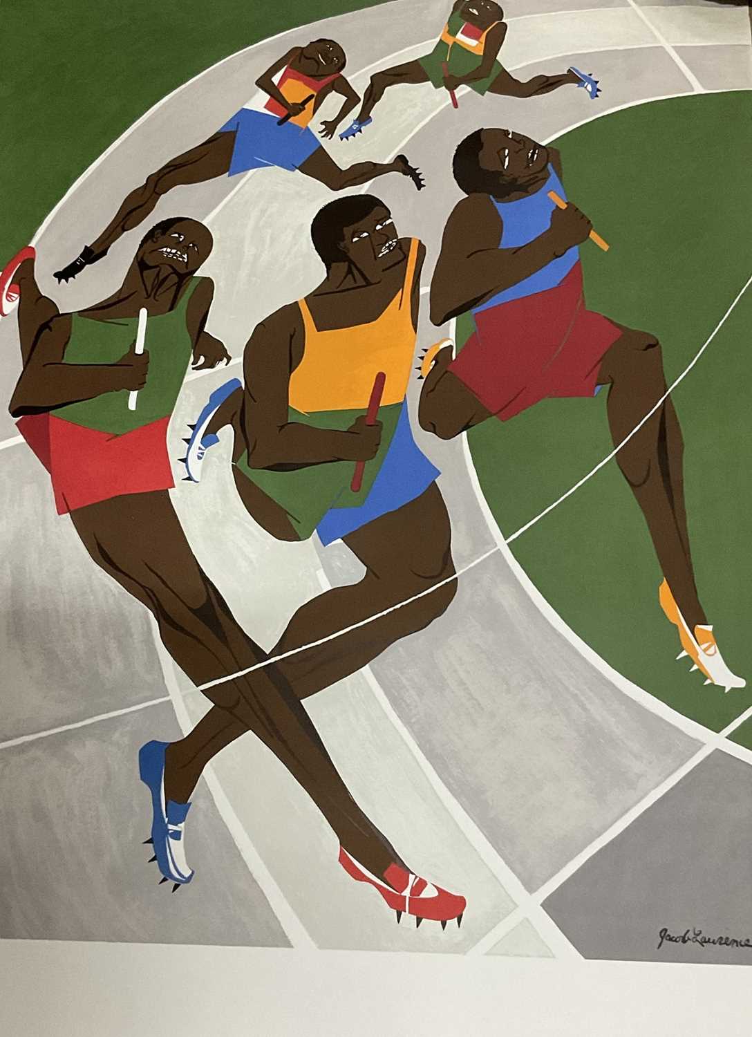 Jacob Lawrence - original 1972 Munich Olympics poster