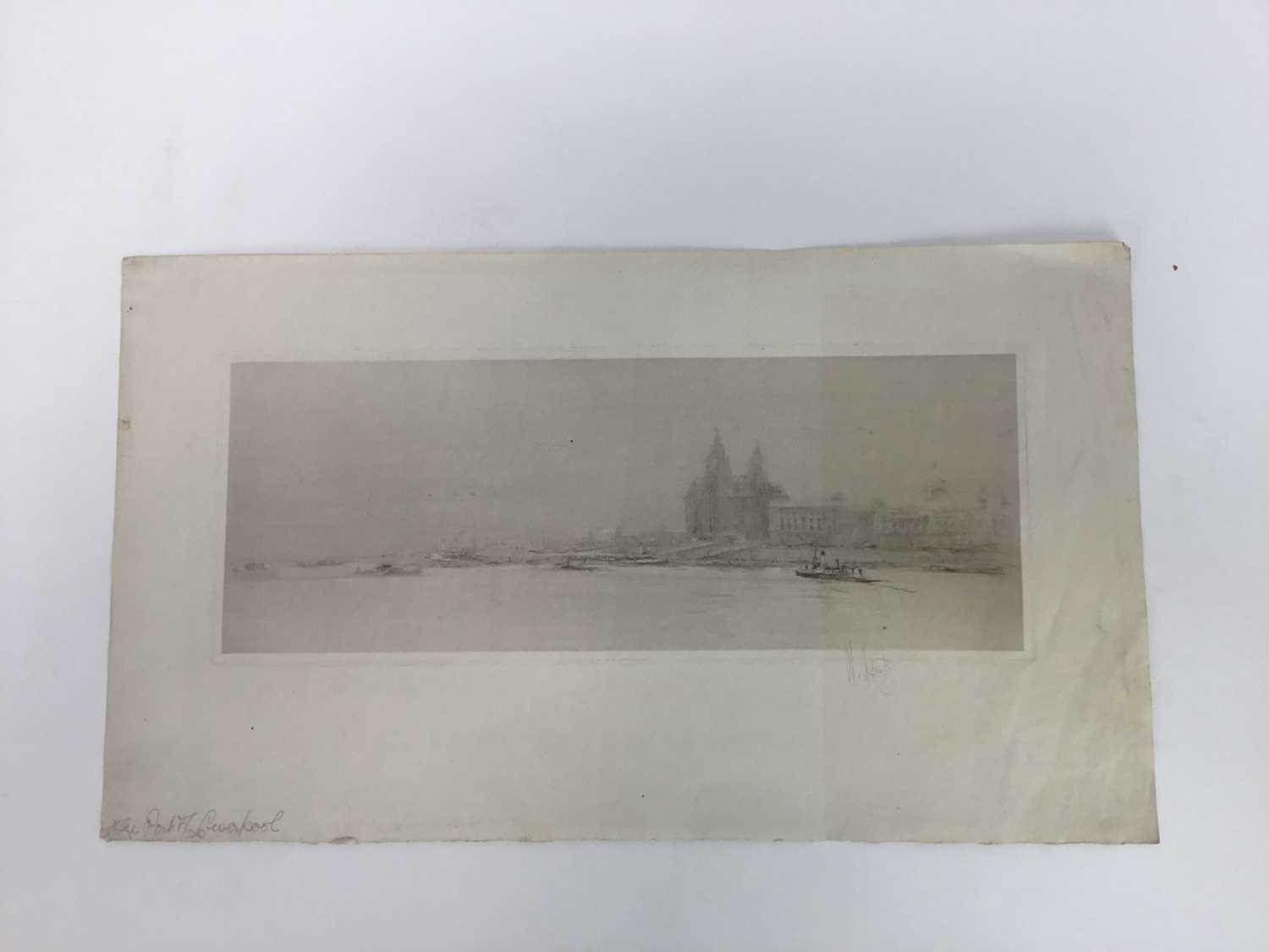 William Walcot (1874-1943) etching - Liverpool, signed - Image 2 of 6