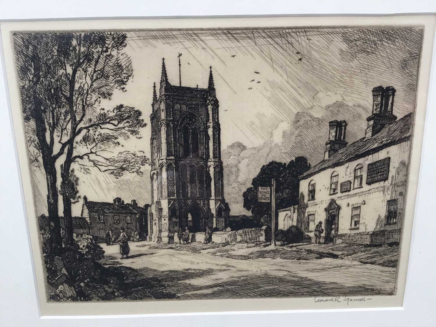 Leonard Russell Squirrell (1893-1979) etching - West Walton, signed below in pencil, 16cm x 22cm, in - Image 4 of 5