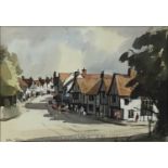 John Tookey (b. 1947) watercolour, Lavenham