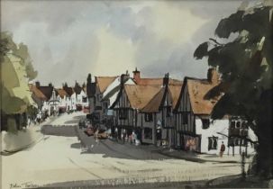 John Tookey (b. 1947) watercolour, Lavenham