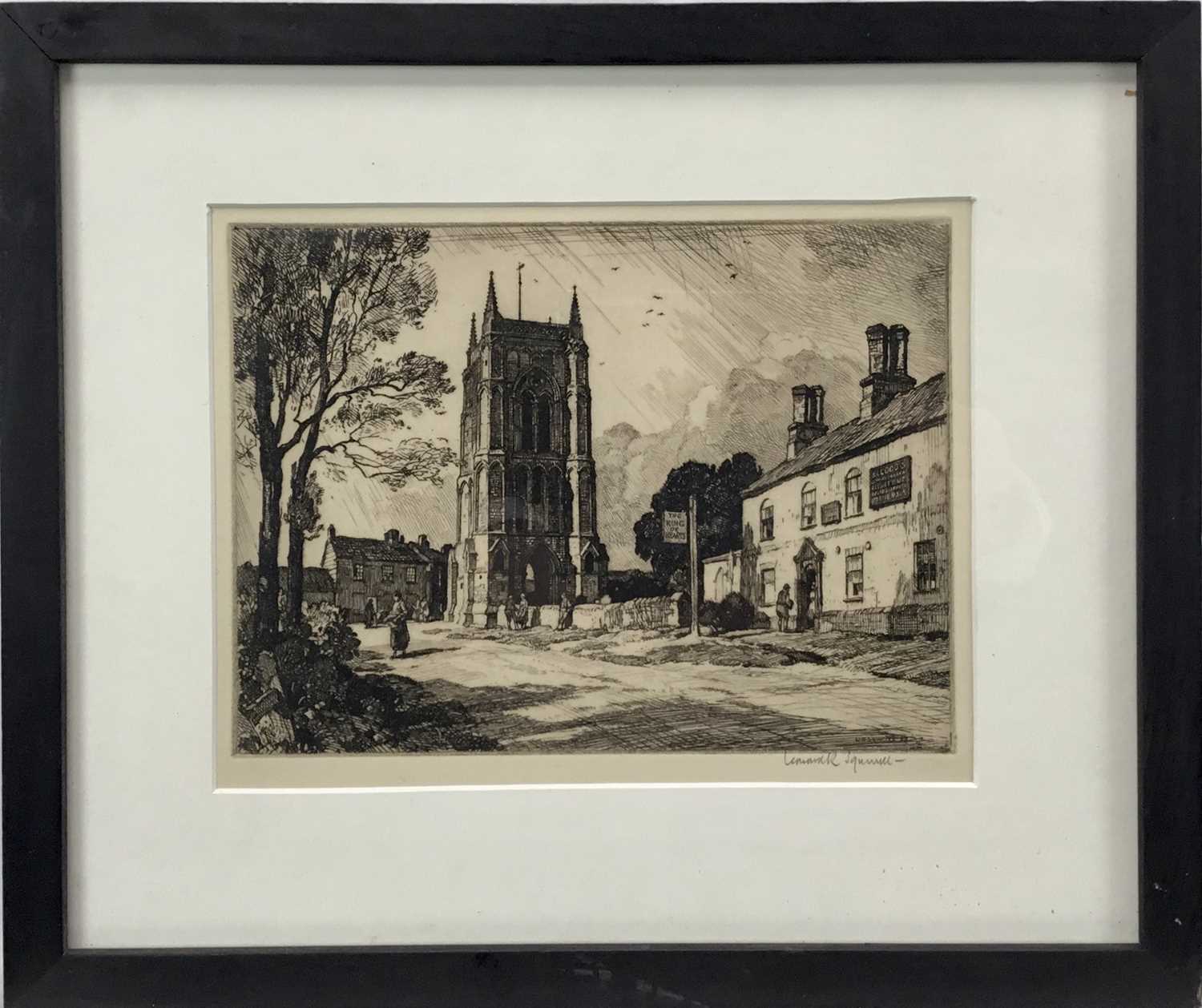Leonard Russell Squirrell (1893-1979) etching - West Walton, signed below in pencil, 16cm x 22cm, in