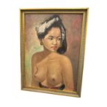 Igor Talwinski (1907-1983) oil on board, Burmese girl, signed, 58 x 43cm, framed