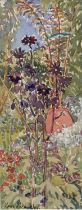 Mary Millar Watt (1924-2003) watercolour, a pair of garden scenes