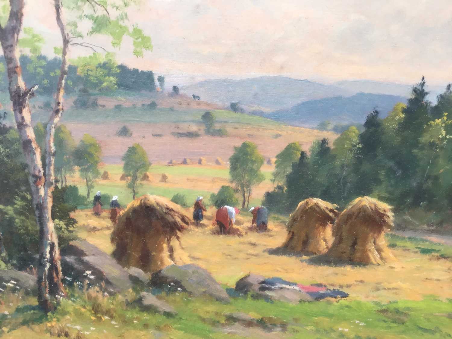 Frantisek Danek-Sedlacek (1892-1974) oil - Harvesters - Image 2 of 5