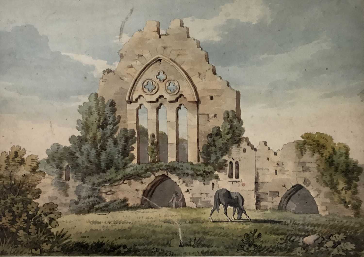 Paul Sandby (1730-1809) watercolour - Pitroc Abbey