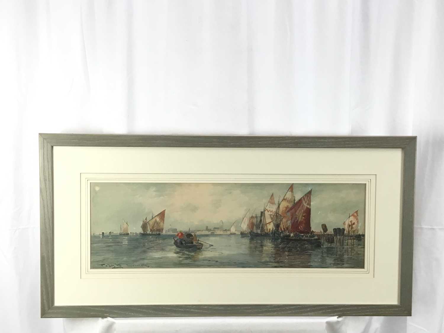 Thomas Bush Hardy (1842-1897), Venetian Lagoon scene - Image 2 of 4