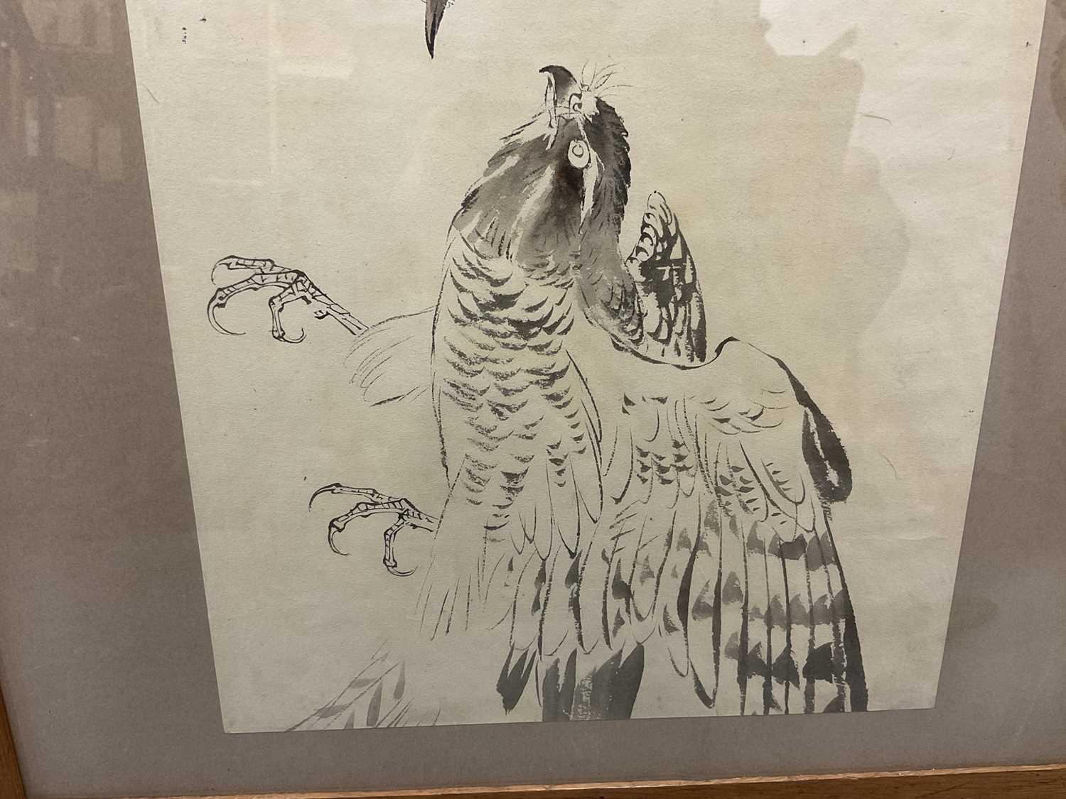 Attributed to Matsumura Keiben (1779-1843) pen and wash, bird studies - Image 2 of 5