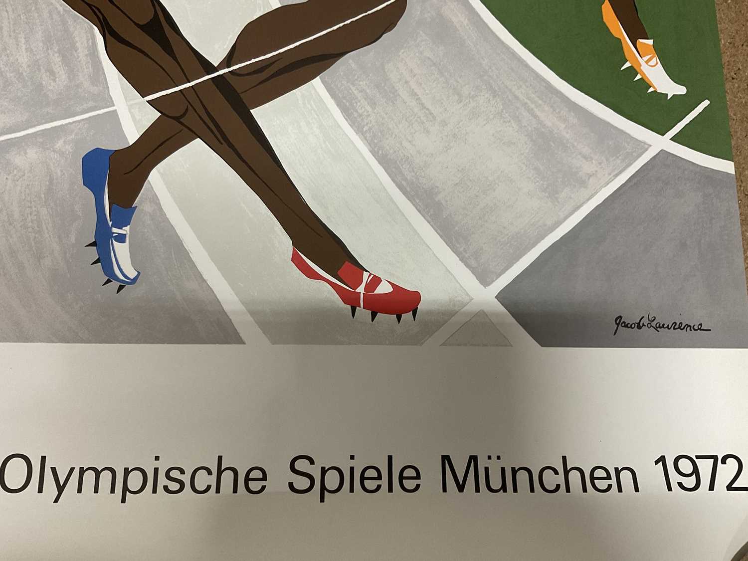 Jacob Lawrence - original 1972 Munich Olympics poster - Image 2 of 3