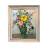 *Mary Millar Watt (1924-2023), oil on canvas, still life of May flowers, signed, 61 x 51cm, framed