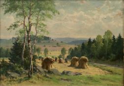 Frantisek Danek-Sedlacek (1892-1974) oil - Harvesters