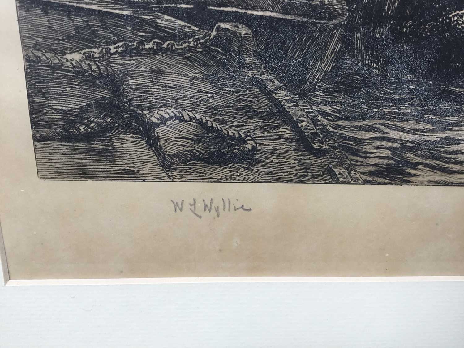 William Wyllie (1851-1931) etching - Tower Bridge, signed - Image 3 of 7