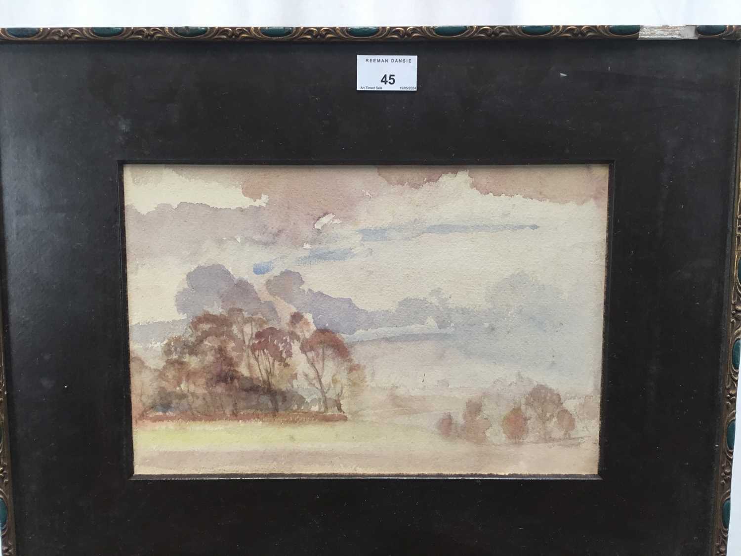 Amy Watt (1900-1956) watercolour - Our field at Dedham, 1928 - Bild 4 aus 4