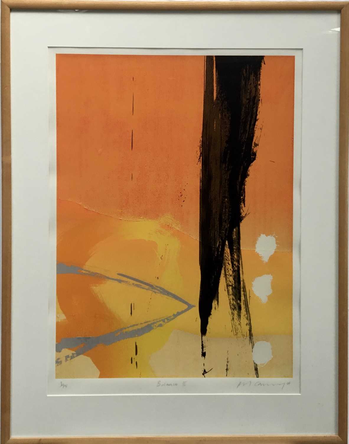 Neil Canning, Screenprint with woodblock - Balance II – 9/75, 104cm x 81cm