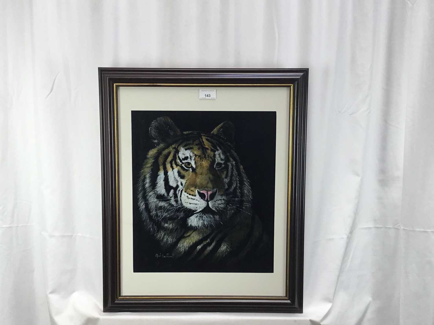 Mark Luckhurst (contemporary) acrylic - Tiger head study - Image 2 of 5