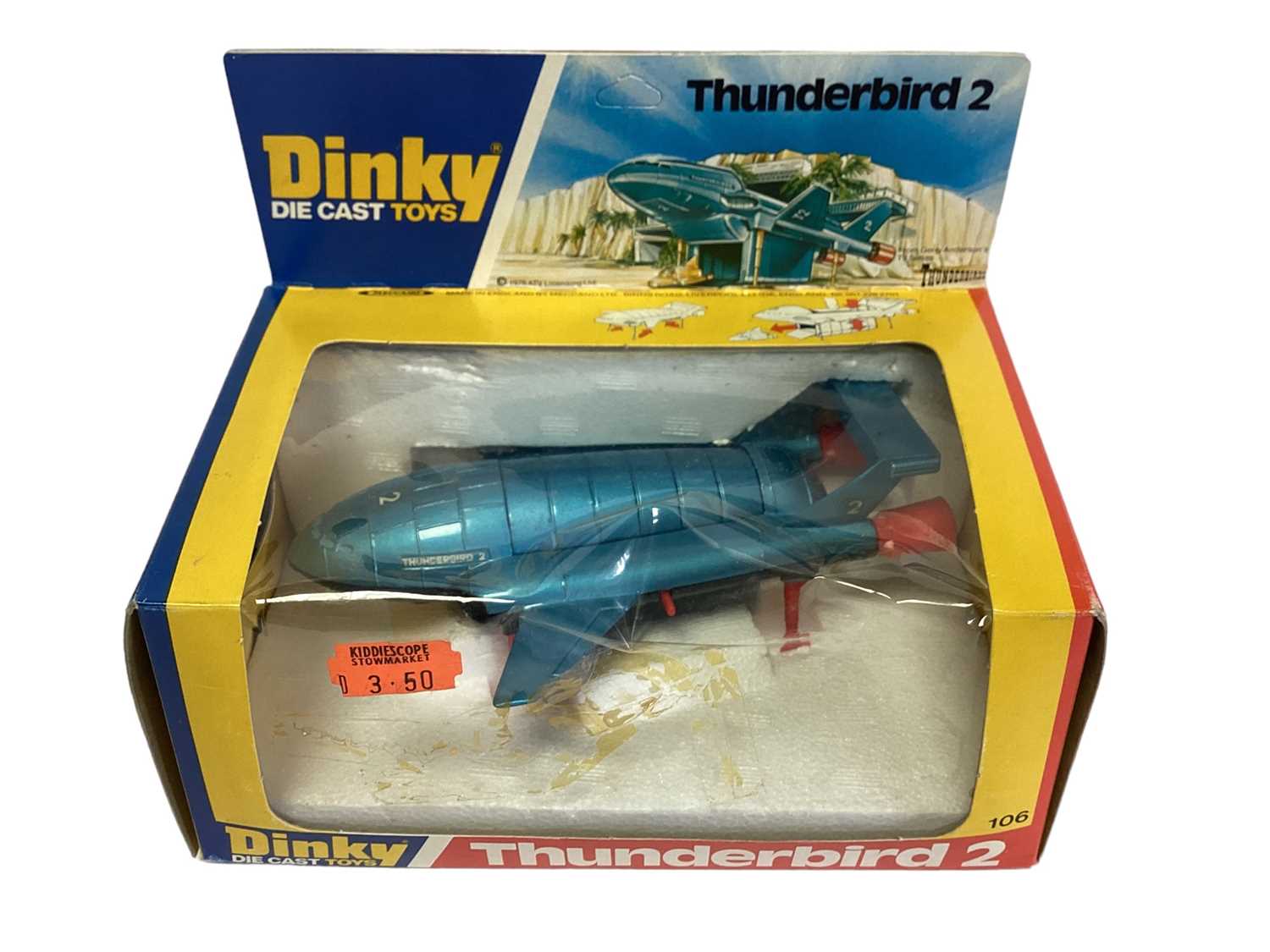 Dinky (1970's) Gerry Anderson's diecast Thunderbird 2 (includes T4), in window box (window split) No