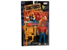 Mattel (c1993) Last Action Hero Stunt Figure Heat Packin' Jack, on card with bubblepack No.10666 (1)
