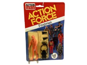 Palitoy Action Man Action Force Series 1 Frogman, on card with blister pack (1)