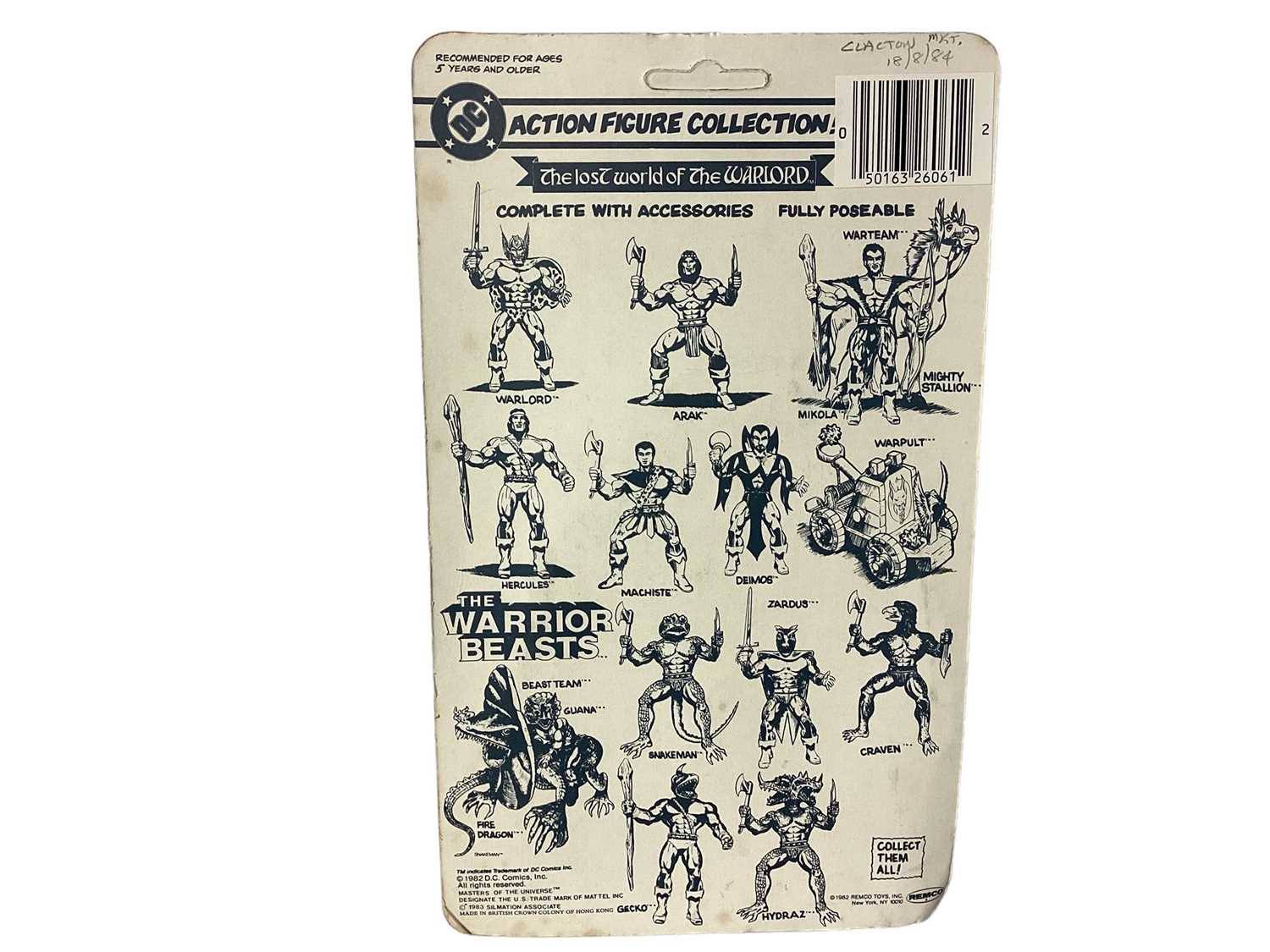 Remco DC Comics (c1982) The lost World of the Warlord 5 1/2" action figures including Mikola, Arak, - Image 5 of 5