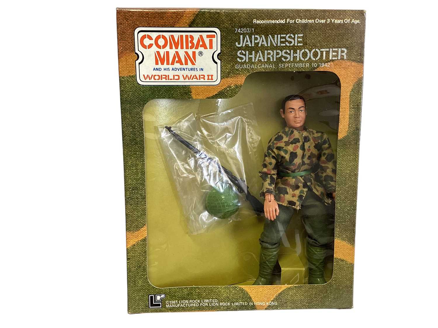 Lion Rock (c1981) Combat Man 11 1/2" action figure, plus Japanese Sharpshooter No.74203/1 & British - Image 4 of 6