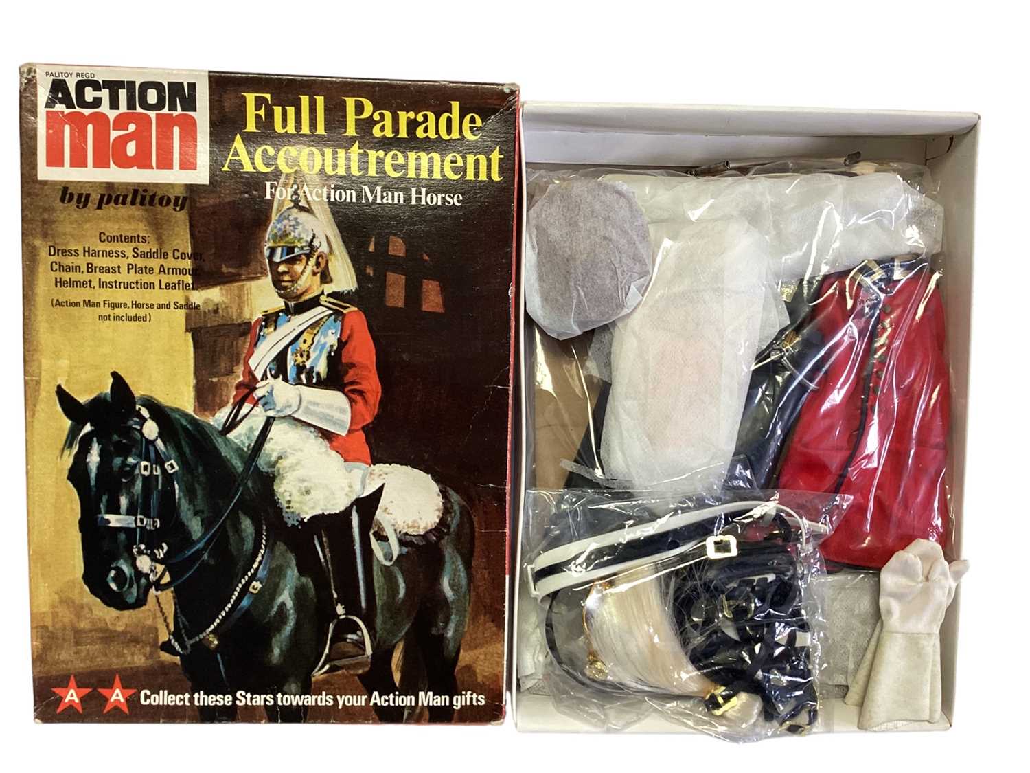 Palitoy Action Man early Full Parade Accoutrement, boxed (NB:The Breast Plate is Missing) (1)