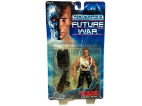 Kenner (c1993) Terminator 2 Future War Hot-Blast Terminator 5 1/2" action figure, on card with bubbl
