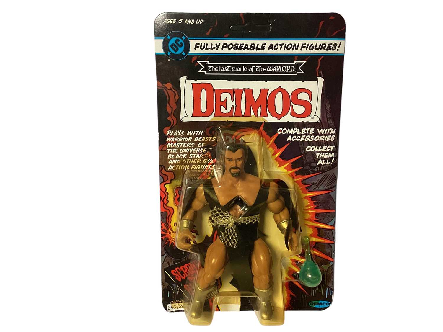 Remco DC Comics (c1982) The lost World of the Warlord 5 1/2" action figures including Mikola, Arak, - Image 3 of 5
