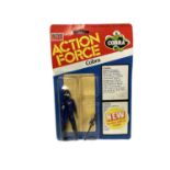 Palitoy Action Man Action Force Cobra & Red Shadow (Three Versions) (x3), on card with blister pack