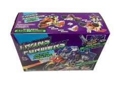 Hasbro (c1990) Transformers Action Masters Axer (Alternate Mode;Off-Road Cycle/Pom-Pom Cannon) Decep