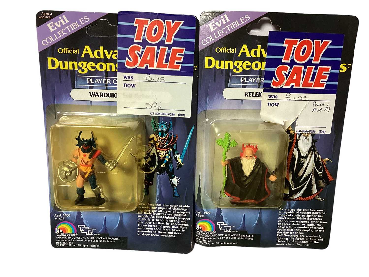 LJN (c1983) Advanced Dungeons & Dragons Evil Collectibles 2" action figures including Zarak, Skylla, - Image 2 of 4