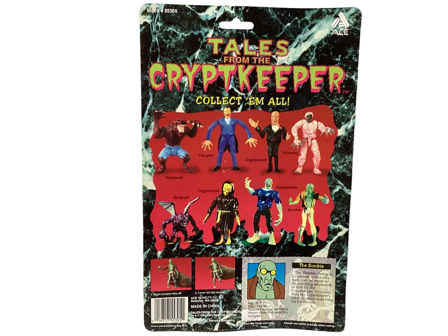 Ace Novelty Tales from the Cryptkeeper 5" action figures including Frankenstein, The Cryptkeeper, Th - Image 9 of 12