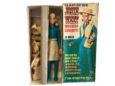 Marx Toys (c1960's) The Johnny West Series Josie West 9 " Cowgirl action figure, with accessories (w