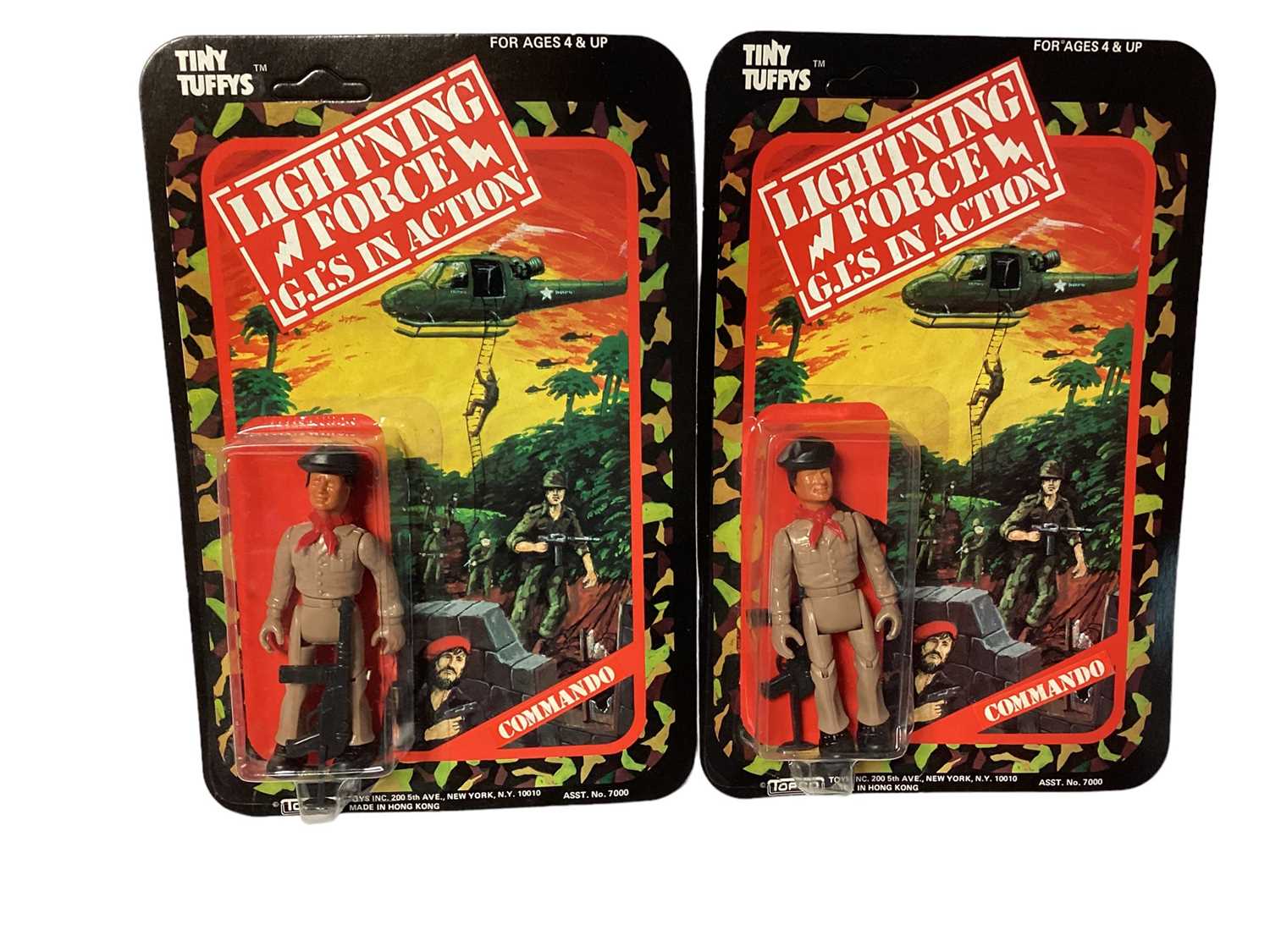 Topco Tiny Tuffys (c1970's) Lightning Force G.I's in Action 3 1/2" action figures including Infantry - Image 2 of 4