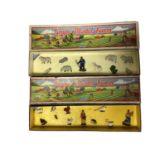 Timpo Vintage Farm Series box sets including Women Labourers with Poultry & Farmer with Sheep Dog &