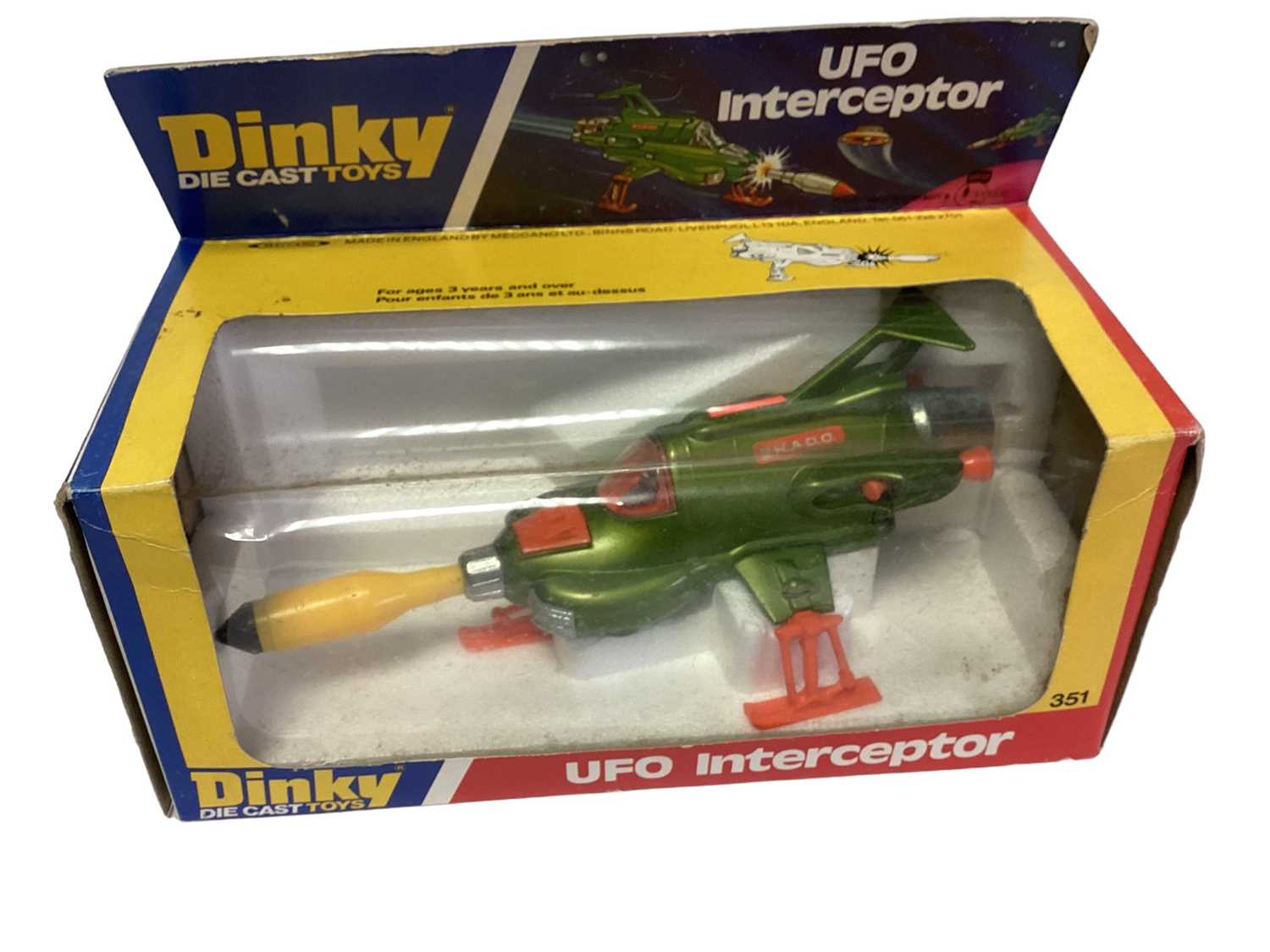 Dinky (1970's) Gerry Anderson's Space 1999 UFO Interceptor, in window box No.351 (1) - Image 3 of 9