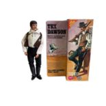 Marx Toys (c1977) Tex Dawson 10" action figure with accessories, boxed No.7446 (1)