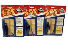Palitoy Action Man Action Force Cobra Officer, Cobra (x2) & Red Shadow (Black Glove Version) (x3), o