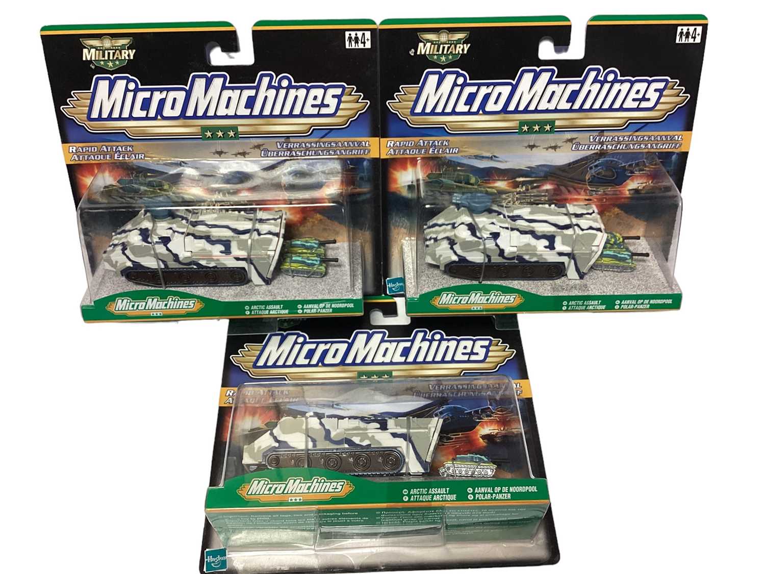 Hasbro (c2000) Military Micro Machines including Rapid Attack Artic Assault No.97309 (x3) & Desert D - Image 5 of 5