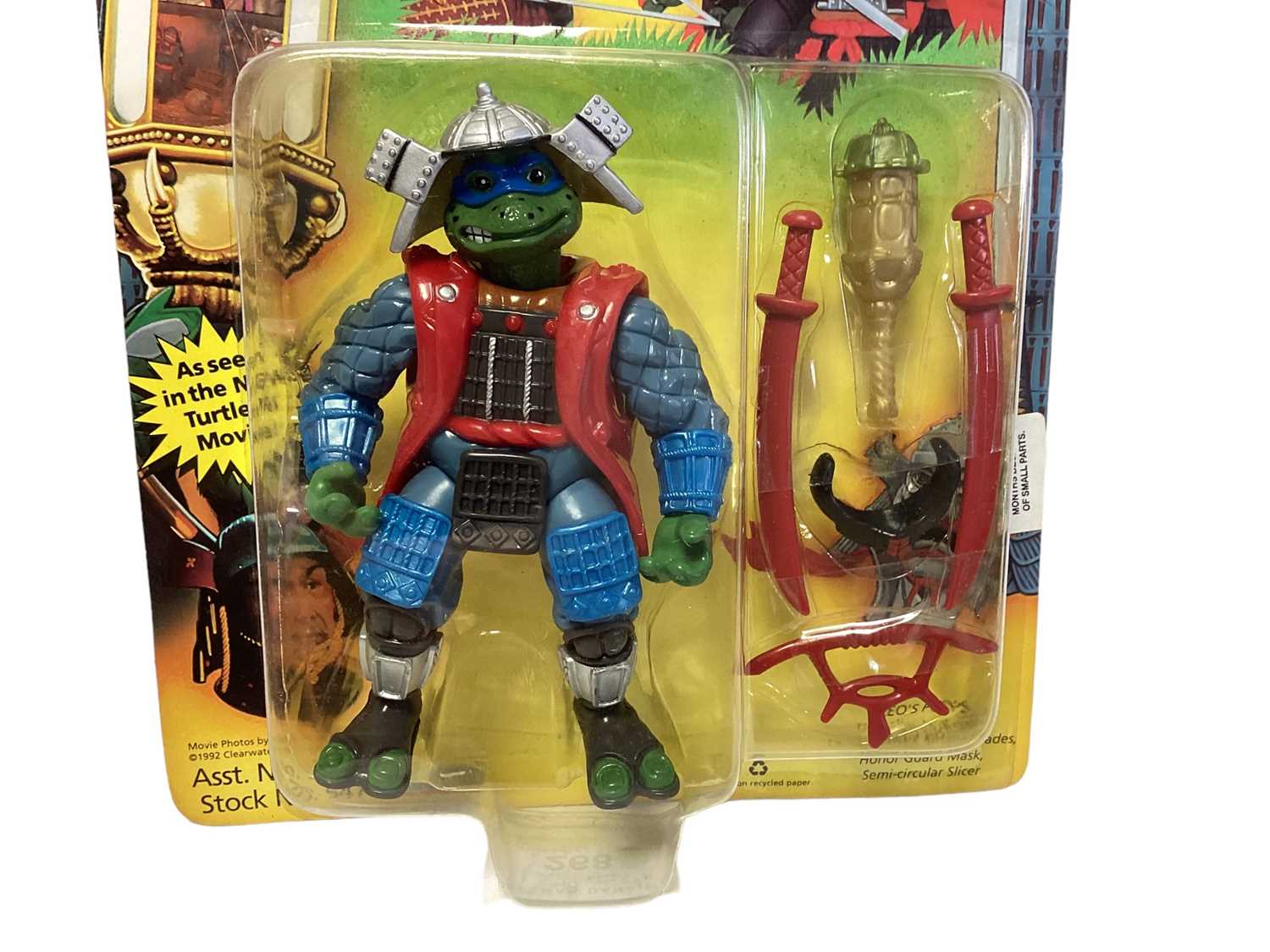 Playmates Giochi Preziosi (c1992) Movie III Teenage Mutant Ninja Turtles Samurai Leo 5" action figur - Image 2 of 3