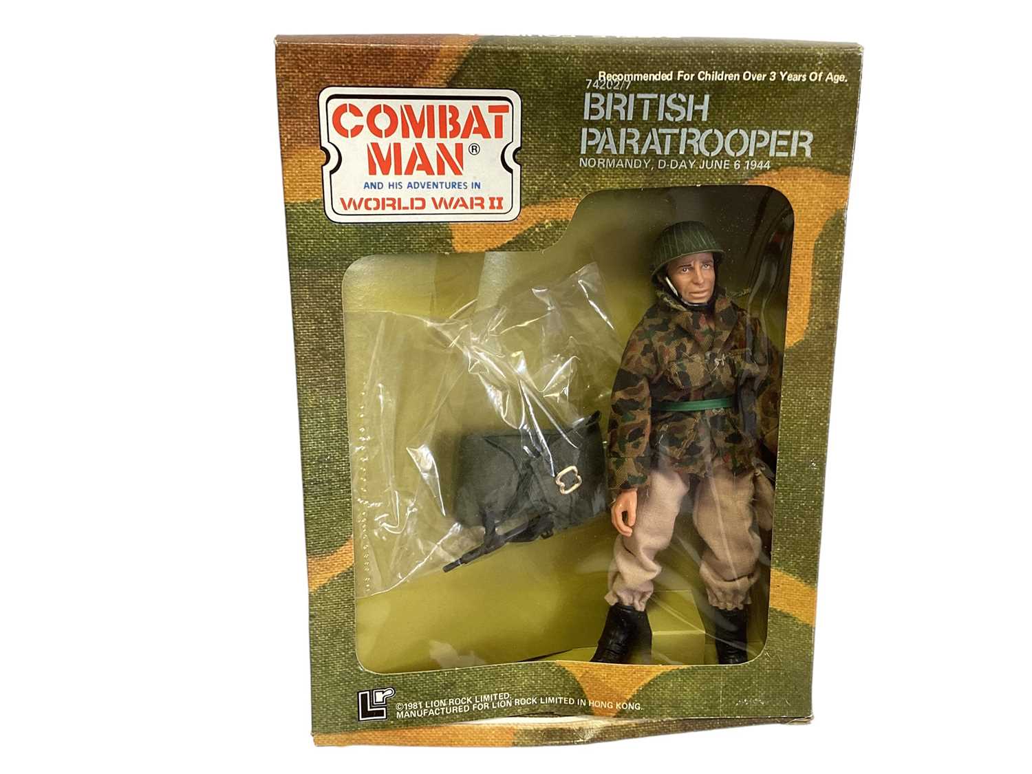 Lion Rock (c1981) Combat Man 11 1/2" action figure, plus Japanese Sharpshooter No.74203/1 & British - Image 5 of 6