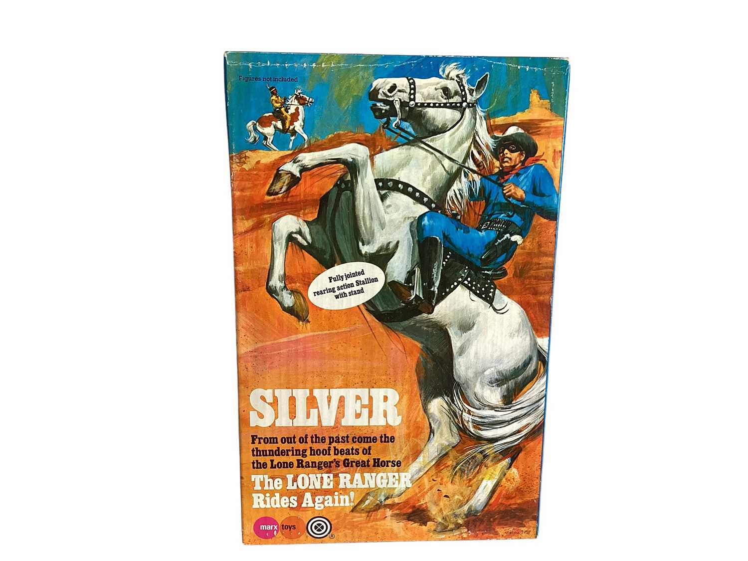 Marx Toys (c1973) The Lone Ranger Rides Again Silver, Lone Ranger's great horse, with accessories, b - Image 2 of 3