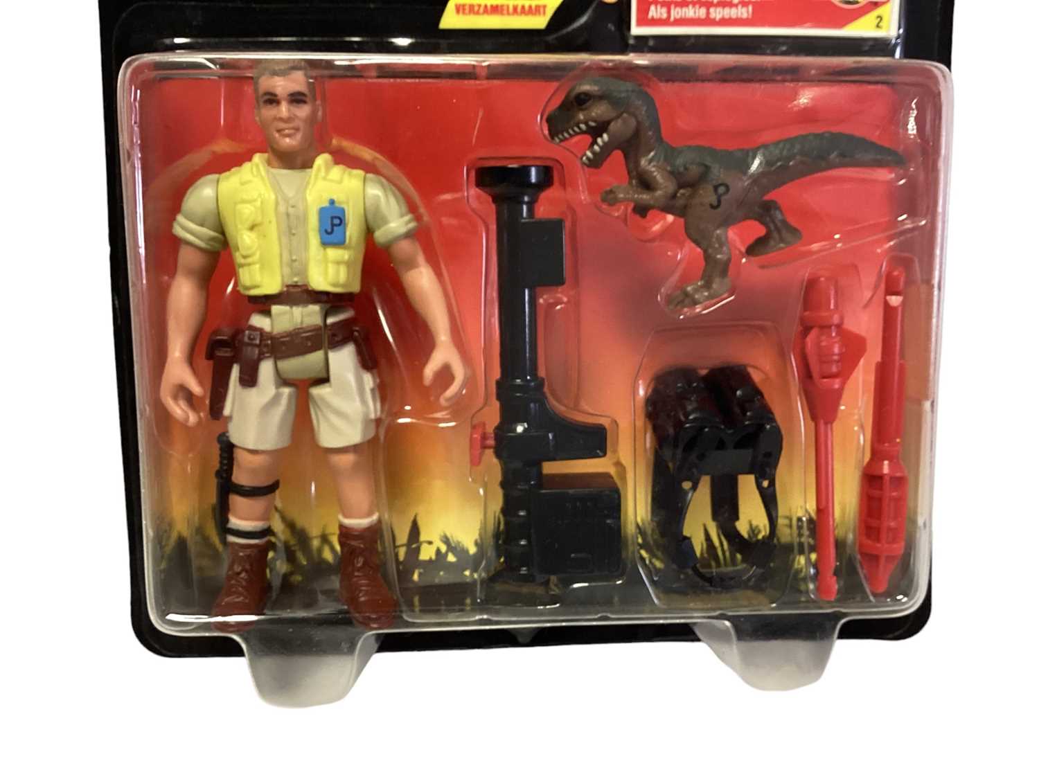 Kenner (c1993) Jurassic Park action figure Robert Muldoon, on card with bubblepack No.61003 (1) - Image 2 of 3
