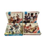 Airfix OO Scale Waterloo soldiers (x4), Revell 1:72 Scale Cowboys & Indians (x3), German & US Infant