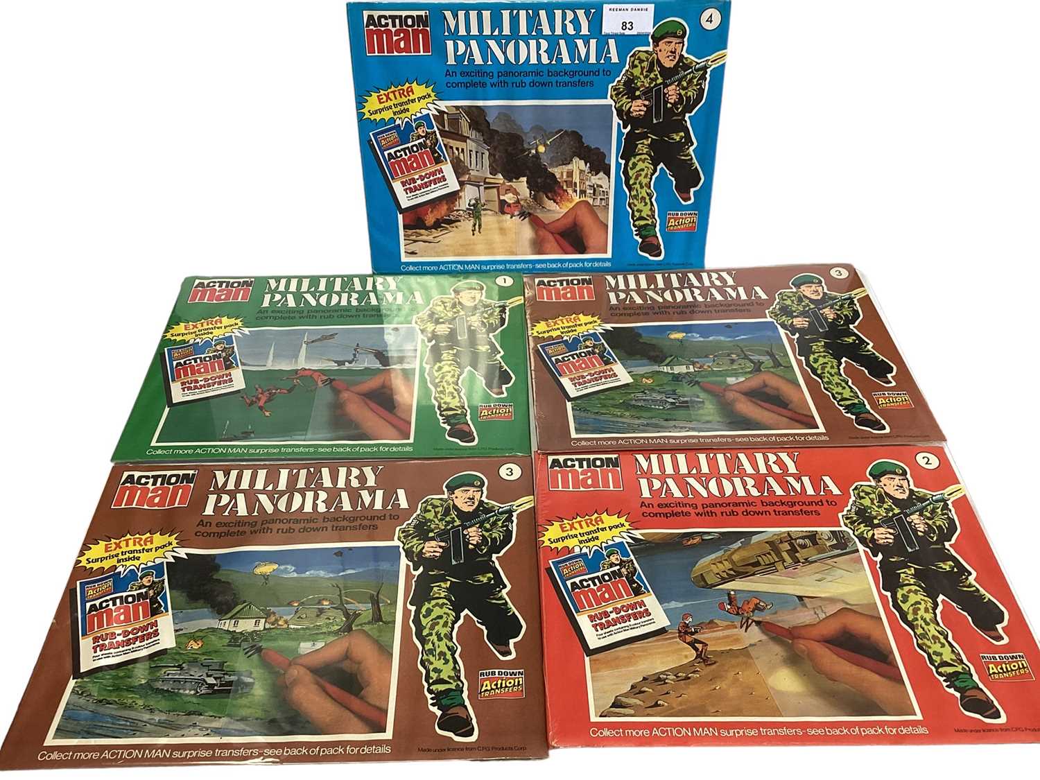 Action Man Military Panorama Run Down Transfer Packs (5)